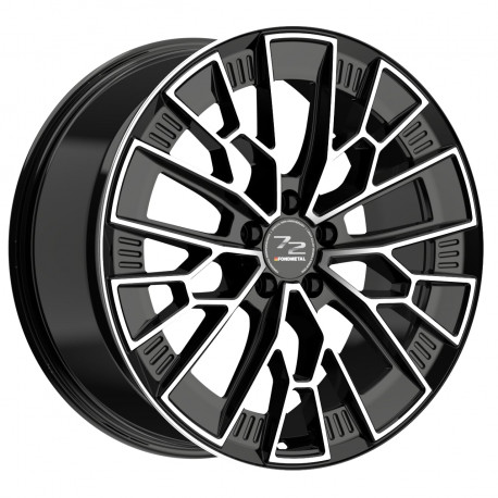 Cerchi in lega Fondmetal 1972 (8300) 10.5x20 Glossy Black Machined