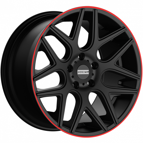 Cerchi in lega Fondmetal MOROS (STC-MS) 9.5x20 Matt Black Red Lip