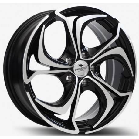 Cerchi in lega Forzza Aktia 5.5x14 Black Face Machined