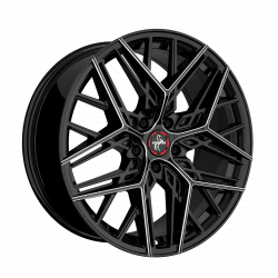 Cerchi in lega Keskin KT25 8.5x20 Black Secret Diamond