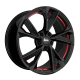 Cerchi in lega Mam RS6 8.0x18 Black Painted Red Inside