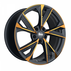 Cerchi in lega Mam RS6 8.0x18 Matt Black Front Copper