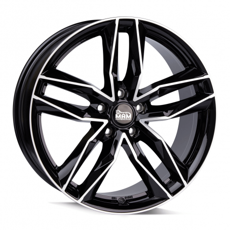 Cerchi in lega Mam RS3 8.0x18 Black Front Polish