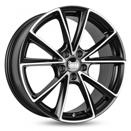 Cerchi in lega Mam A5 8.0x19 Matt Black Front Polish