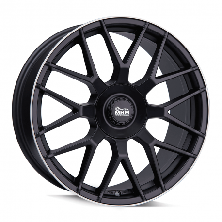 Cerchi in lega Mam GT1 7.5x17 Matt Black Lip Polish