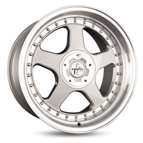 Cerchi in lega Keskin KT1 10.0x18 Silver Lip Polish