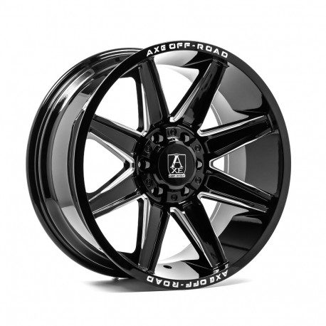 Cerchi in lega Axe AT3 9.5x20 Gloss Black Chamfered