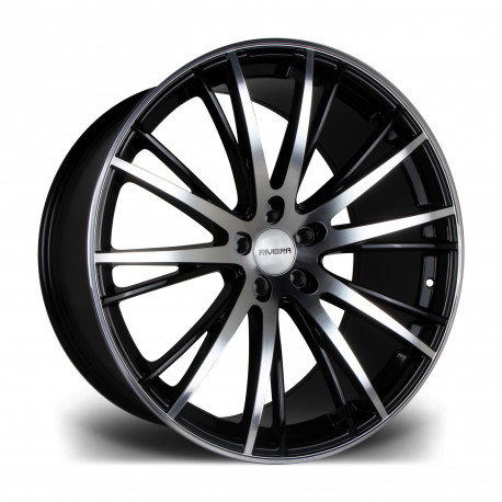 Cerchi in lega Riviera RV128 10.5x22 Gloss Black Polished Face