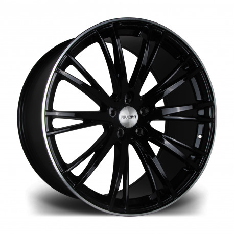 Cerchi in lega Riviera RV128 10.5x22 Gloss Black Polished Lip