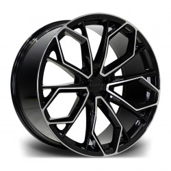 Cerchi in lega Riviera RV133 9.5x22 Black Polished