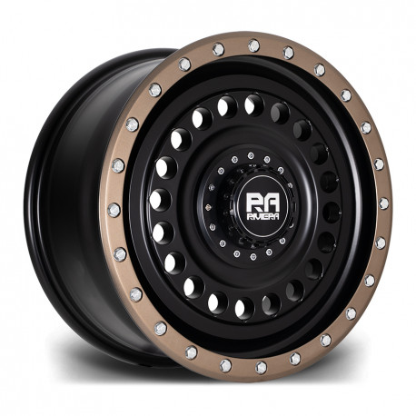 Cerchi in lega Riviera RXS3 8.0x17 Matt Black Bronze Edge