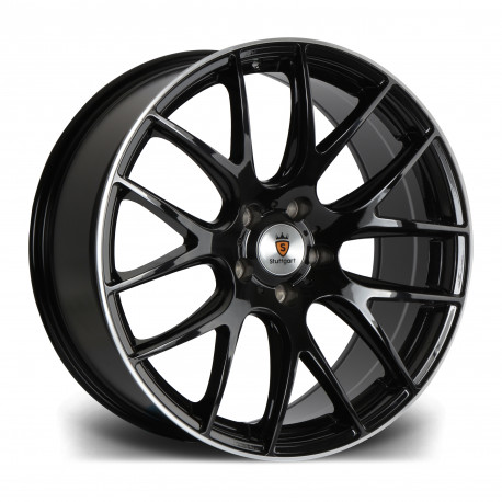 Cerchi in lega Stuttgart ST3 8.5x18 Gloss Black Polished Lip