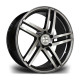 Cerchi in lega Riviera TWIST 8.5x20 Carbon Grigio