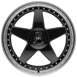 Cerchi in lega TEC Speedwheels GT EVO-R 8.5x19 Gloss Black Horn Polished