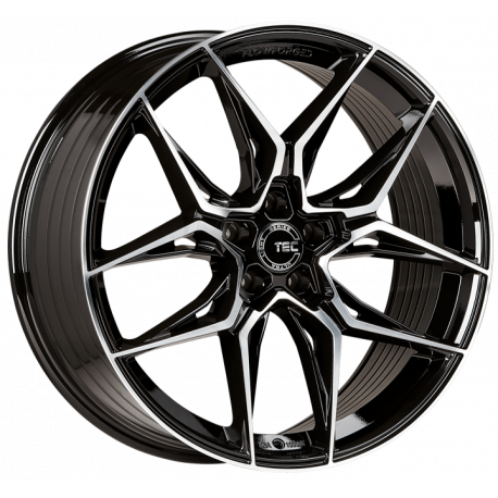 Cerchi in lega TEC Speedwheels GT9 8.0x19 Black Gloss Front Polished