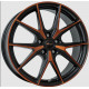 Cerchi in lega Brock B40 8.0x19 Black Orange Matt