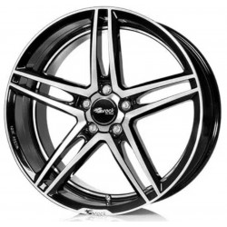 Cerchi in lega Brock B33 8.0x18 Black Glossy Polished