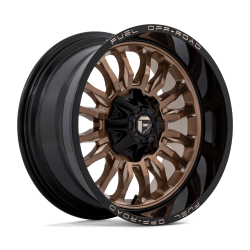 Cerchi in lega Fuel Arc 10.0x20 Platinum Bronze With Black Lip