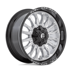 Cerchi in lega Fuel Arc 10.0x20 Silver Brushed Face With Milled Black Lip