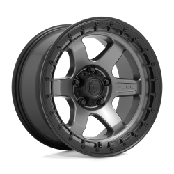 Cerchi in lega Fuel Block 9.0x18 Matte Gunmetal With Black Ring