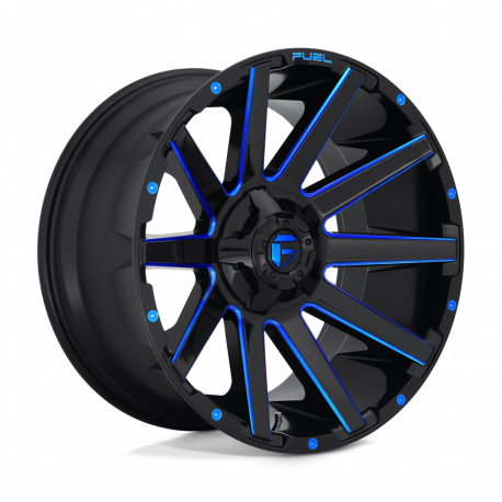 Cerchi in lega Fuel Contra 9.0x20 Gloss Black Blue Tinted Clear