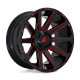 Cerchi in lega Fuel Contra 9.0x18 Gloss Black Red Tinted Clear
