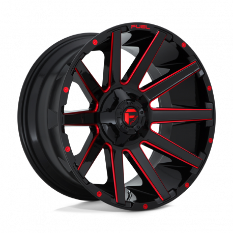 Cerchi in lega Fuel Contra 9.0x18 Gloss Black Red Tinted Clear