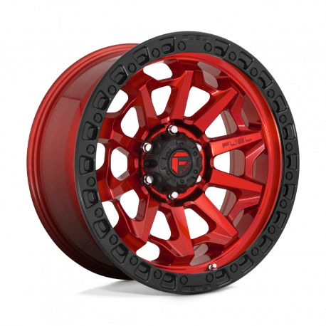 Cerchi in lega Fuel Covert 9.0x17 Candy Red Black Bead Ring