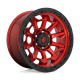 Cerchi in lega Fuel Covert 9.0x20 Candy Red Black Bead Ring