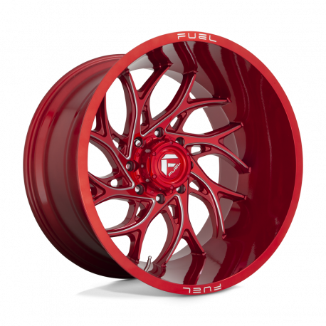 Cerchi in lega Fuel D742 10.0x22 Candy Red Milled