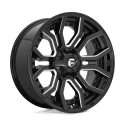 Cerchi in lega Fuel Rage 9.0x20 Gloss Black Milled