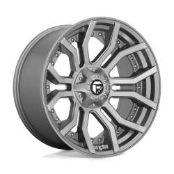 Cerchi in lega Fuel Rage 10.0x20 Brushed Gun Metal Tinted Clear