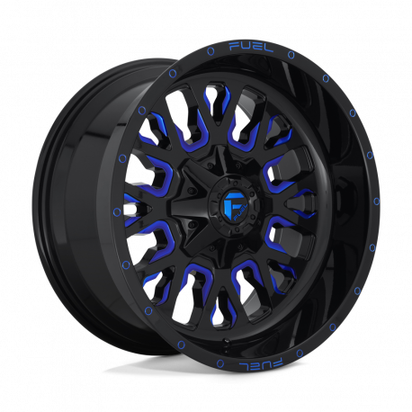Cerchi in lega Fuel Stroke 9.0x18 Gloss Black Blue Tinted Clear