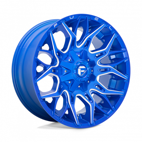 Cerchi in lega Fuel Twitch 10.0x22 Anodized Blue Milled