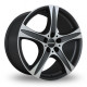 Cerchi in lega Ronal R55 SUV 9.0x19 Matt Black Front Cut