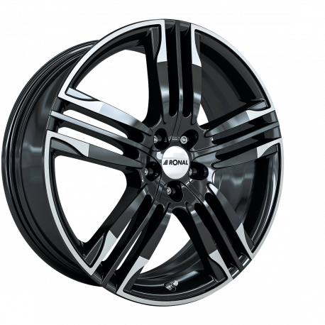 Cerchi in lega Ronal R58 10.0x22 Black Rim Lip Cut