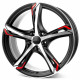 Cerchi in lega Ronal R62 Red 8.5x20 Jet Black Matt Front Cut