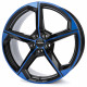Cerchi in lega Ronal R66 8.5x20 Jet Black Blue Tinted