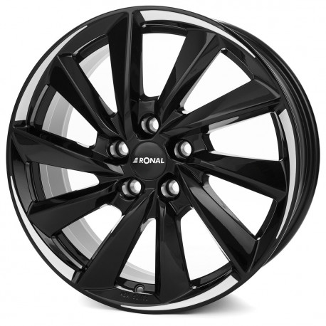 Cerchi in lega Ronal R70 8.5x18 Jet Black White Tail