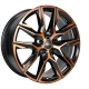 Cerchi in lega Ronal R71 9.5x21 Jet Black Copper Matt Front Cut