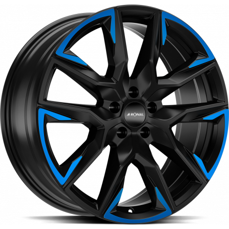 Cerchi in lega Ronal R71 9.0x21 Jet Black Matt Blue Tinted Matt