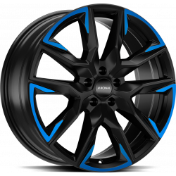 Cerchi in lega Ronal R71 9.5x21 Jet Black Matt Blue Tinted Matt