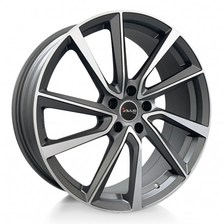 Cerchi in lega Avus AC-518 7.5x18 Matt Anthracite Polished