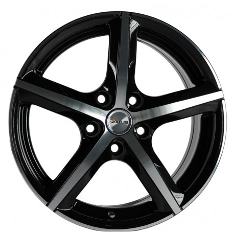 Cerchi in lega Avus AF8 7.5x17 Black Polished