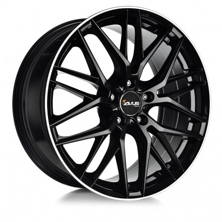 Cerchi in lega Avus AF19 - RW 0.1 8.5x19 Black Polished Lip