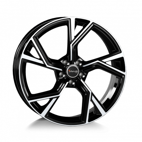 Cerchi in lega Avus AF20 9.5x21 Black Polished