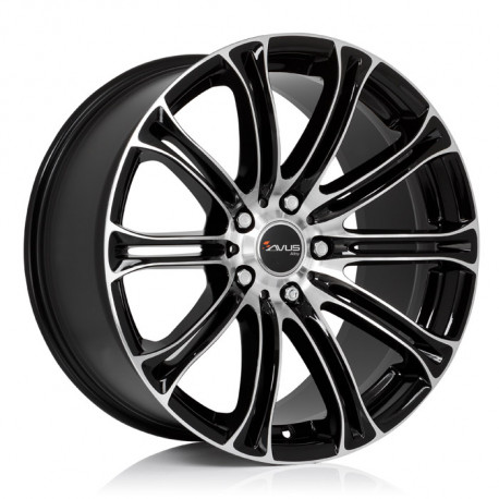 Cerchi in lega Avus AC-MB1 8.5x18 Black Polished