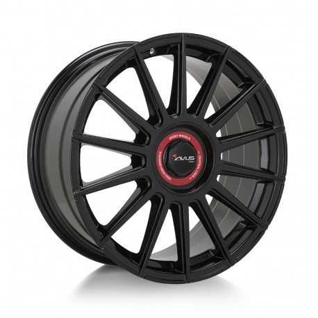 Cerchi in lega Avus AC-M09 - DM09 8.5x19 Black Cap Rosso