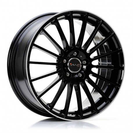 Cerchi in lega Avus AC-M03 8.0x19 Black Polished Lip