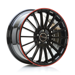 Cerchi in lega Avus AC-M03 8.0x19 Black Red Line
